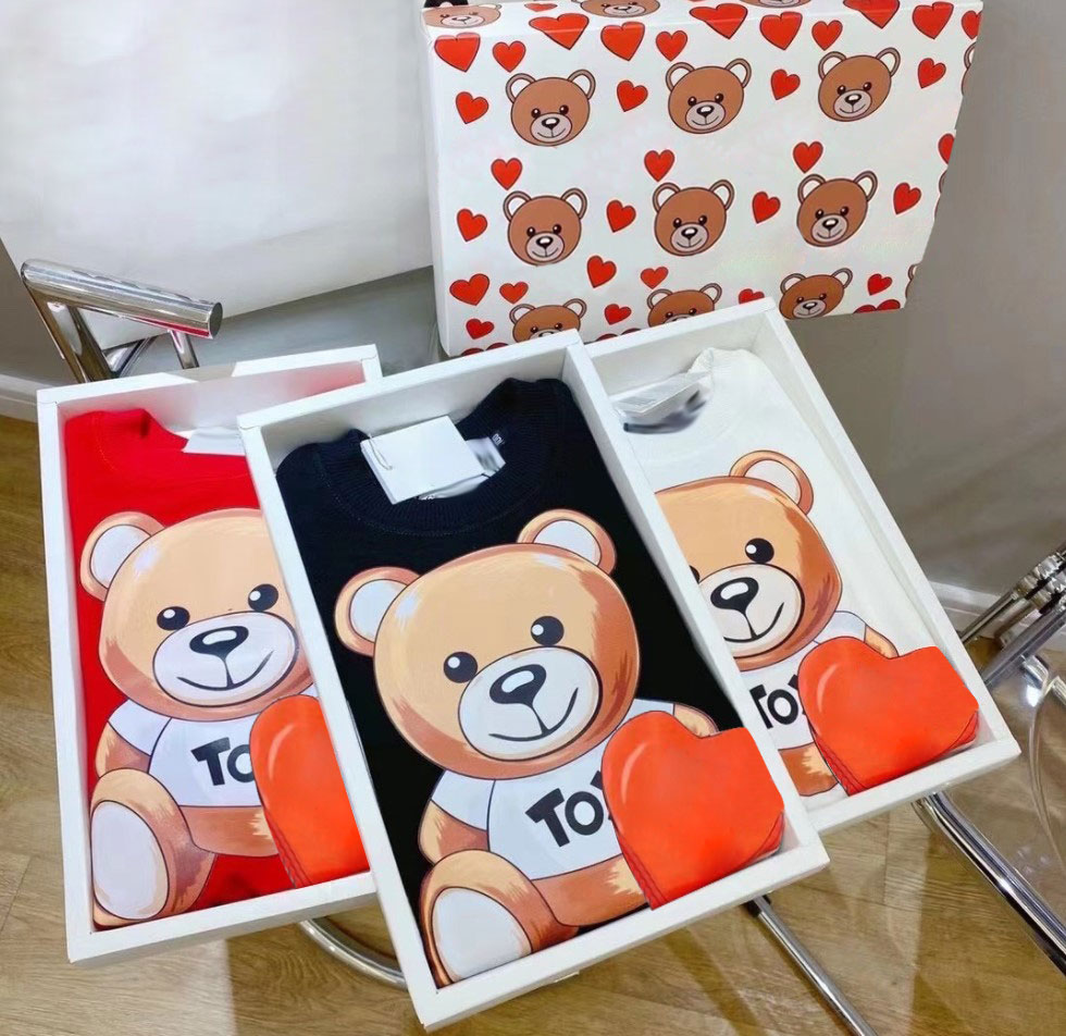 

Women Hoodies Men Tops Bear Letter Sweatshirt Thicken Family Matching Outfits Boy Girl Clothing Warm Womens Sweater Fashion Cute Kids Top Clothes+box 21 Options, A1