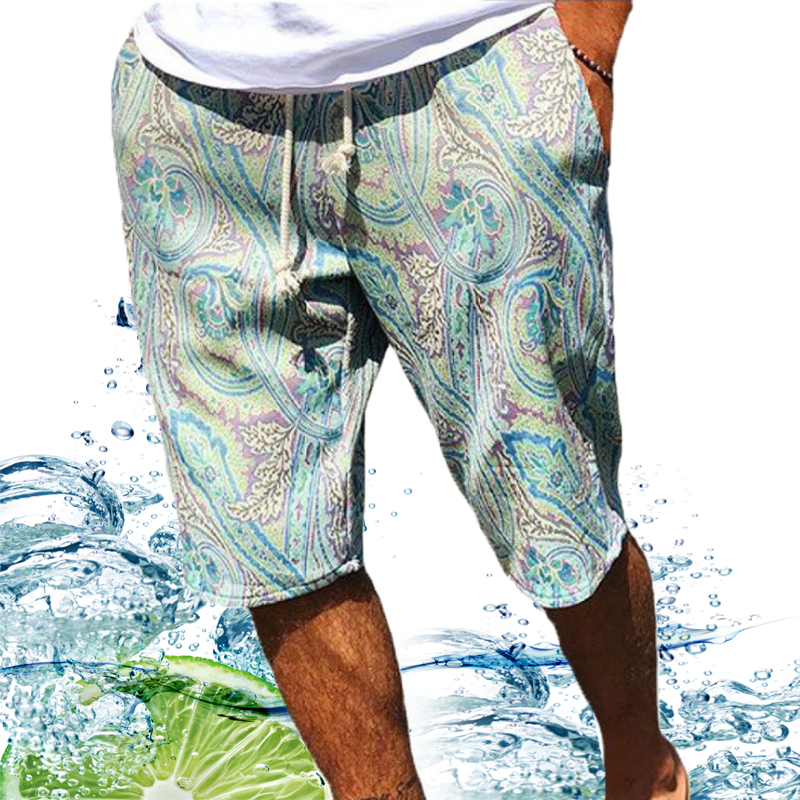 

summer print pantalones cortos casual shorts men' short pant trendy pants, As picture