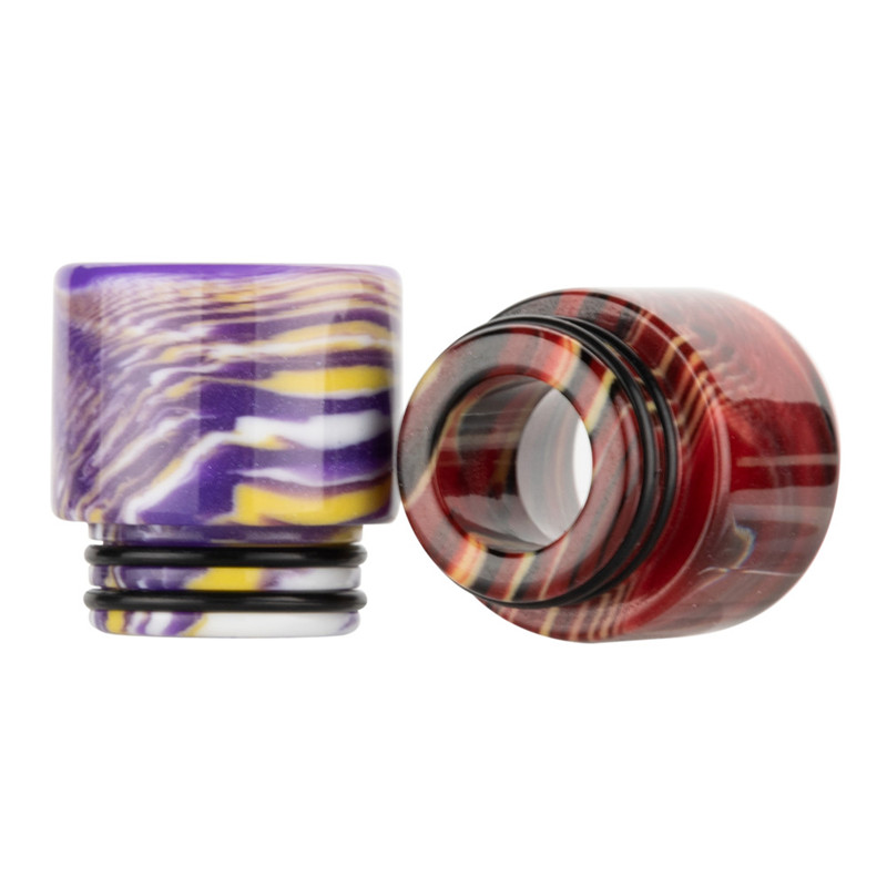 

810 Epoxy Resin drip tips suit For obelisk tank z max valyrian II 2 pro tfv12 prince different vape models 6 Colors E-cigarette Accessories