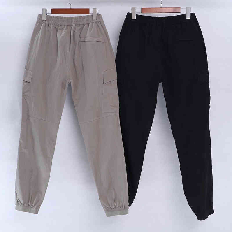 

Men's Pants Clothing casual trousers Men Multi Pocket jogging tights in spring and summer Retro trendy brand corset overalls 7YYC, Black