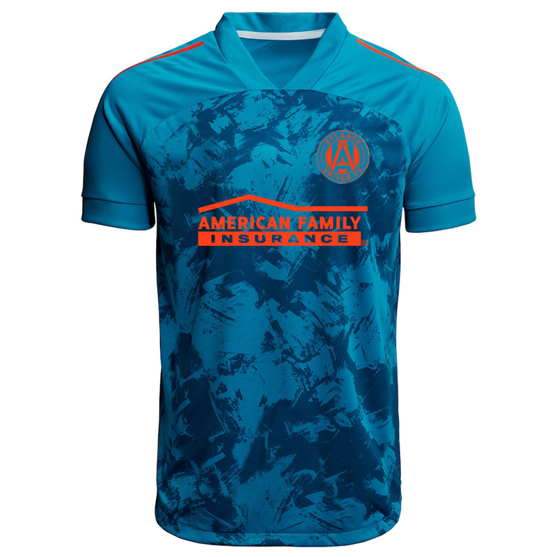 

Mens T-Shirts Atlanta United FC Blue 2021 Primeblue Jersey Parley Football shirt Short-sleeve soccer Jerseys Running men sports Print T-Shir, White;black
