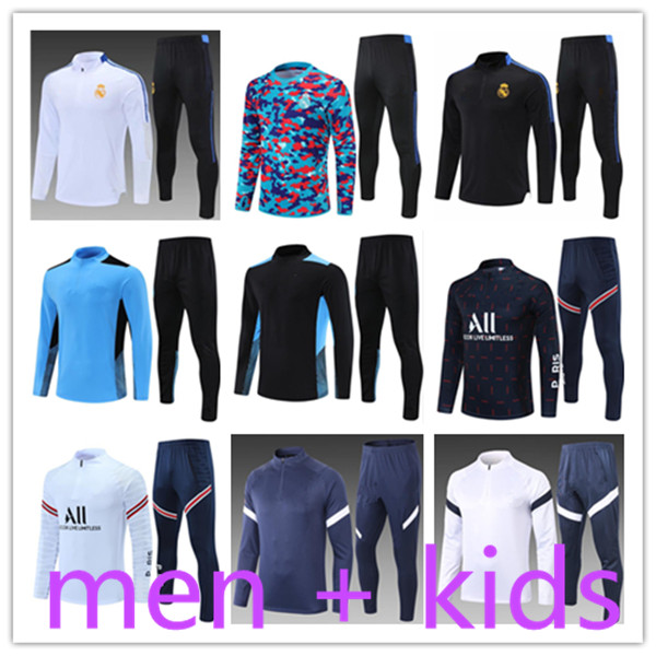 

men + kids Soccer Jerseys football training tracksuit kit survetement foot chandal futbol designers tracksuits Jersey 2022 hombre