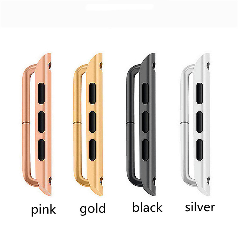 

Adapter For Apple Watch Stainless Steel iwatch 12345 Band Strap Connector Seamless Aluminum Wrist Linker 5 Colors