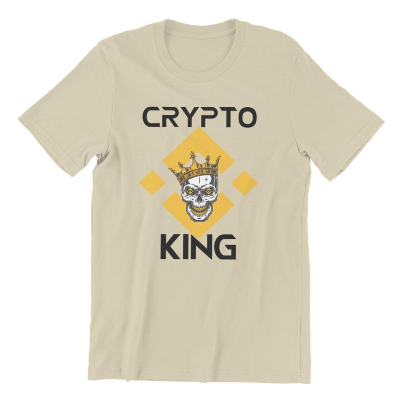 

Popular Styles Men's T-Shirts Binance Casual King Short Sleeve Tees Shirt Vitality Fitness Simple and Comfortable Tops, Gray
