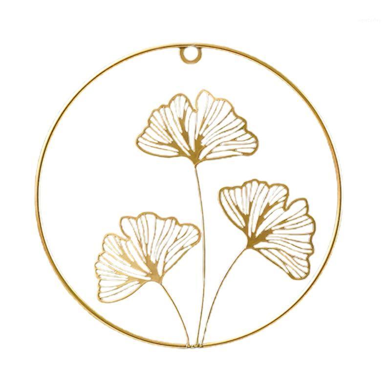 

Party Decoration Hanging Wall Office Golden Iron Art For Home Bedroom Ginkgo Leaf