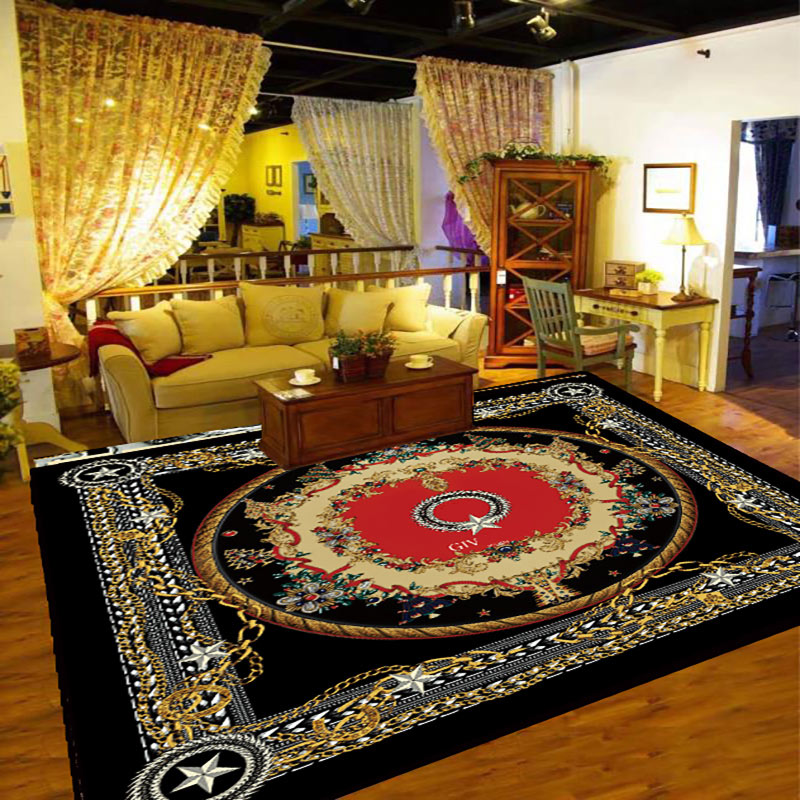 

Black white gray gold Marble pattern carpet custom made floor mat plush printing rug for living room bedroom mats, Style 1