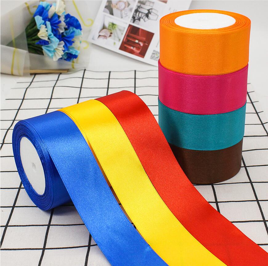 

40mm 24Yards / Roll Silk Satin Ribbons for Crafts Bow Handmade Gift Wrap Party Wedding Decorative Christmas Packing