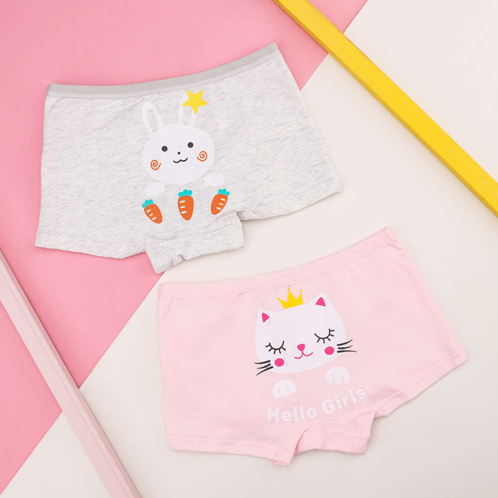

girls' boxer underwear cartoon cat children's cotton, Camo