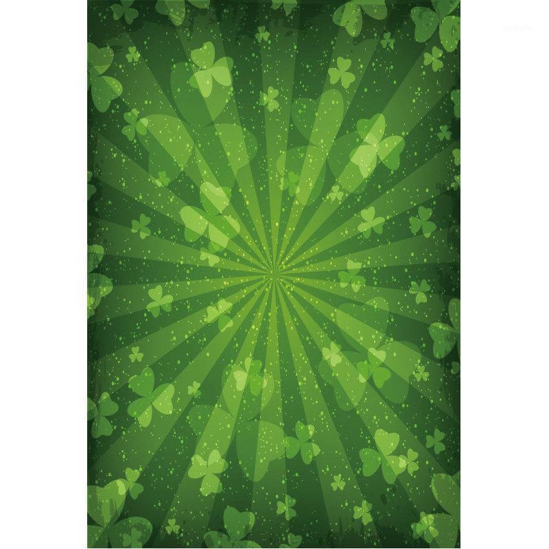 

Party Decoration St. Patrick's Day Backdrop Green Clover Radiant Pography Background Holiday Celebration Decor Po Booth Studio Prop