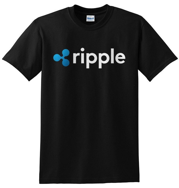 

boys tee Ripple (Xrp) Crypto Black T Shirt Men 2021 New Short Sleeve Hipster Male TeesChildren's clothingChildren's clothing