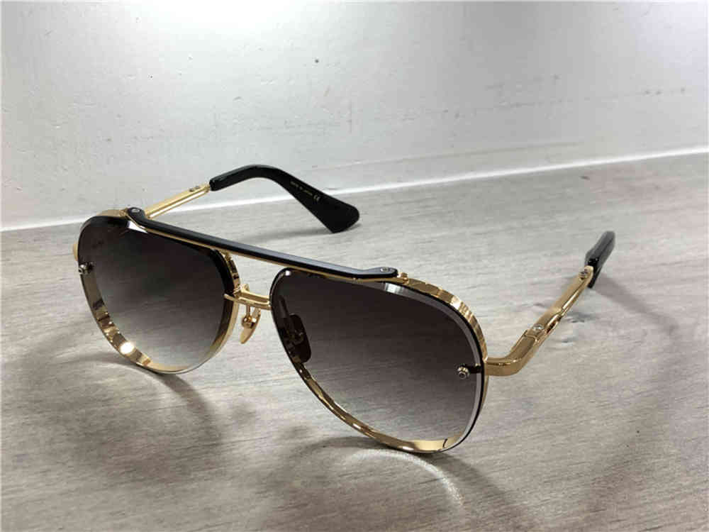 

Sunglasses Gold/Black Pilot Sunglasses Grey Blue Shaded Lens Glasses Gafas de sol Mens Shades, White;black