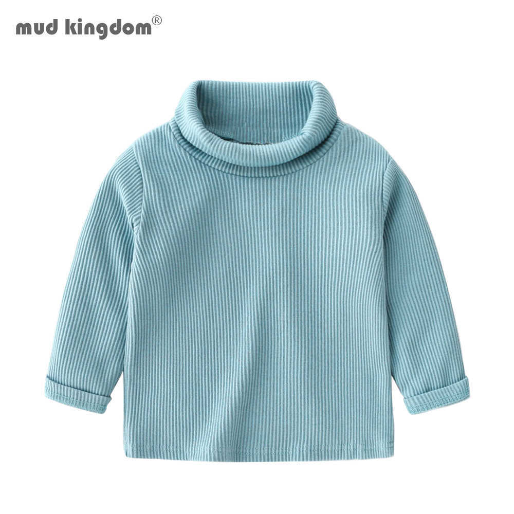 

Mudkingdom Boys Shirts Long Sleeve Turtleneck Striped Pullover Tops for 210615, Blue