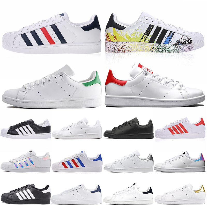 

classic stan smith casual designer shoes men women triple white off black dark navy blue zebra platform trainers ourdoor sports sneakers jogging walking size 36-45, A#1 36-45 white