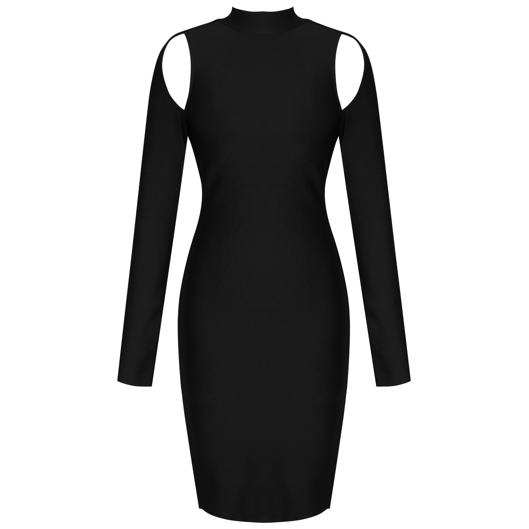 

2021ocstrade black bandage dress long sleeve bodycon dress 2021 fall clothes new arrival women backless night club party dress, Black;gray