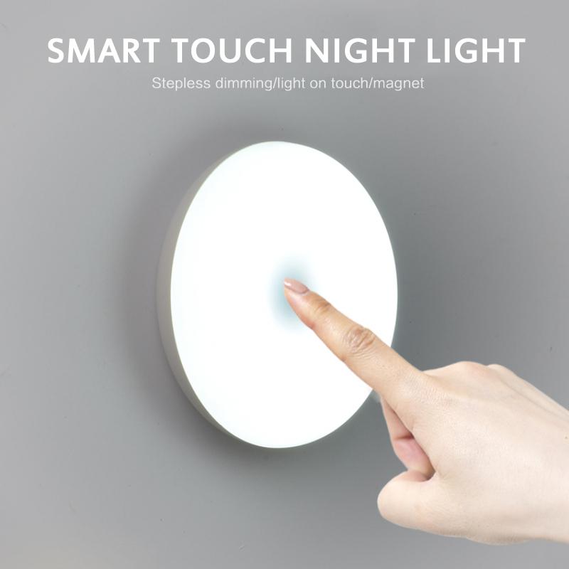 

Night Lights Touch Light Cabinet DIY Lamp LED For Home Bedroom Closet Kitchen Wardrobe USB Recharge