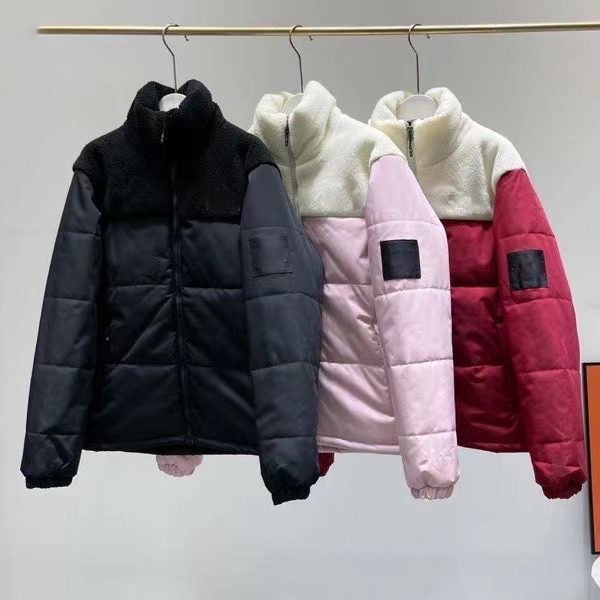 

Women Men Fashion Down Parkas Winter Outerwear Classic Casual Hooded Coats Outdoor Warm Jacket Unisex Outwear For Couple Patchwork Lamb Down Fabric JK129, Extra postage;no shipping