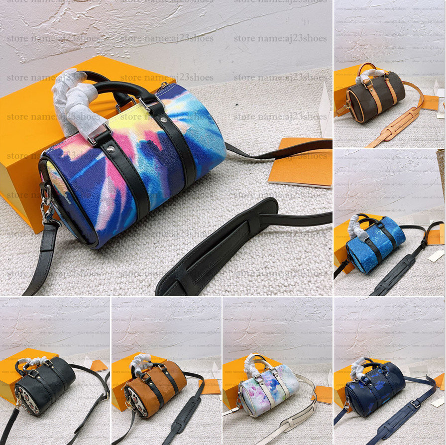 

CITY Mens Cross Body Bag Monograms Watercolor Blue M45757 Leopard Embossed Colorful Classic Casual Outdoor Boston Small travel tote bag M57955, 01