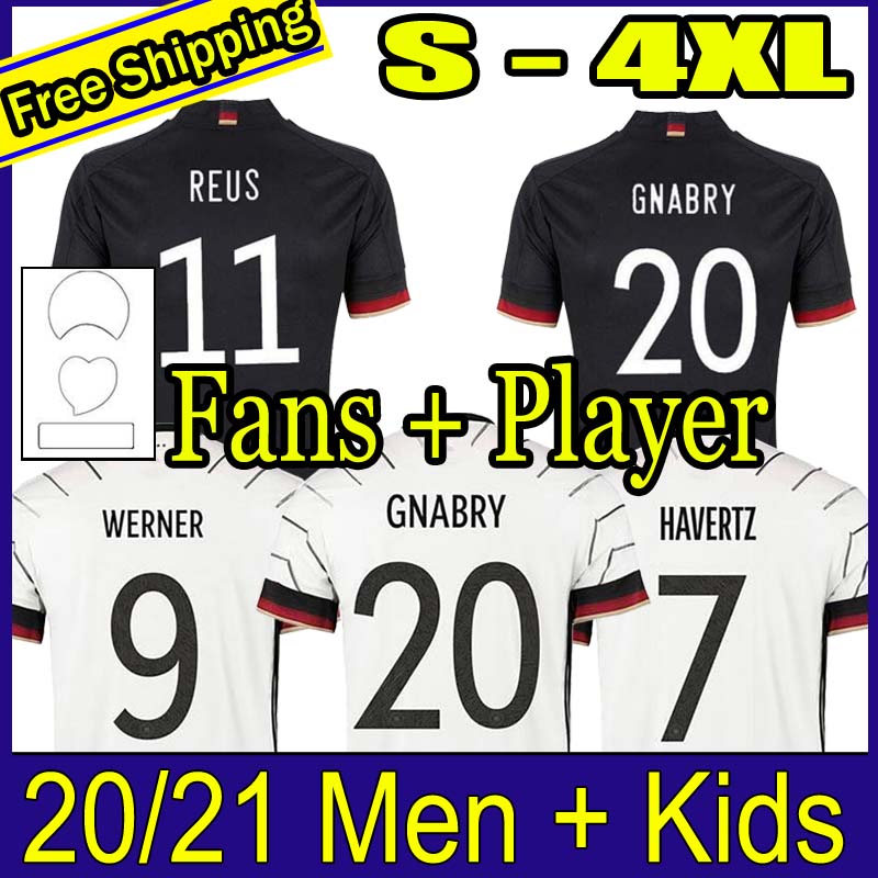 

MAN 2020 GERMANY home Soccer Jersey HUMMELS KROOS WERNER MULLER Reus Football jerseys GOTZE SANEA KHEDIRA BOAENG Maillots De Foot, Away-player
