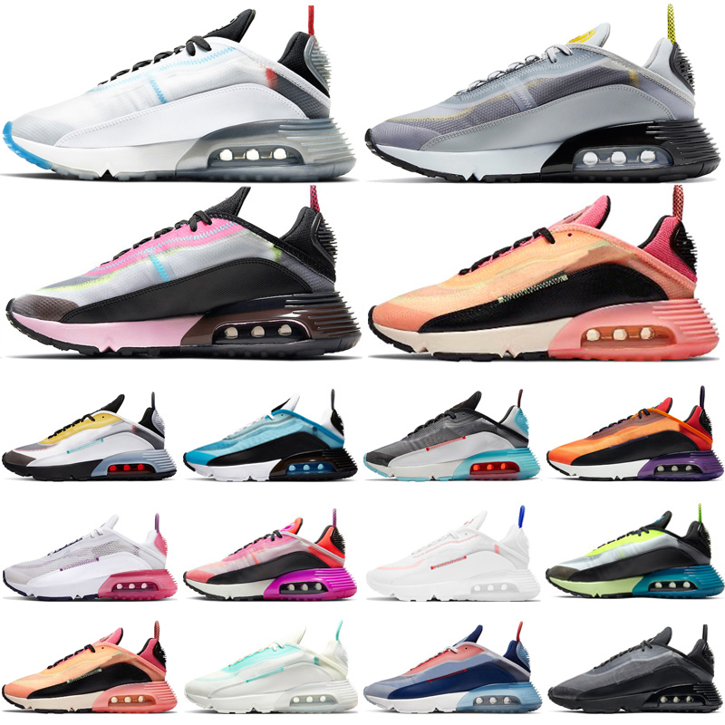 

2090 running shoes for men women Pure Platinum Bleached Aqua Magma Orange Sunset Pink Laser Blue mens trainers outdoor sport sneakers, Bred