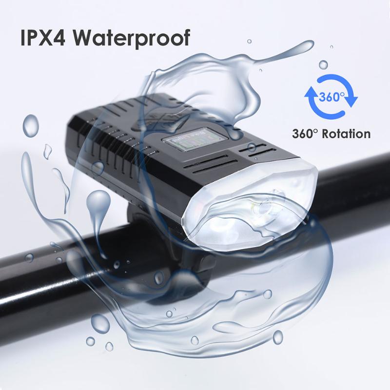 

Smart Bike Light 2pcs/set Bicycle Front Headlight + Read Taillight USB Rechargeable Warning Lights Waterproof Traffic