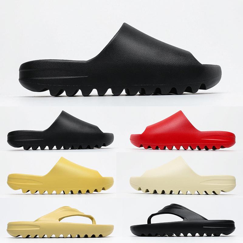 

Slides Bone Resin Desert Sand Slippers Black White Red Slide Earth Brown West Men Women Mens Womens Sandals Soot Core Pure Enfora Retro Shoe