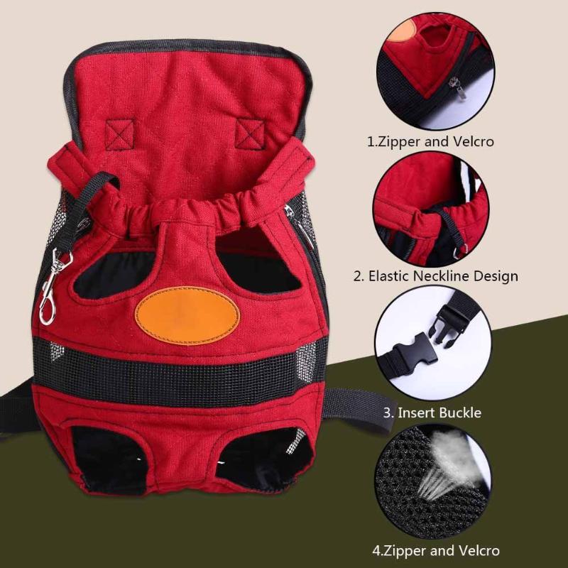 

Foldable Out Double Shoulder Portable Travel Backpack Outdoor Pet Dog Cat Carrier Bag Front Mesh Head Car Seat Covers