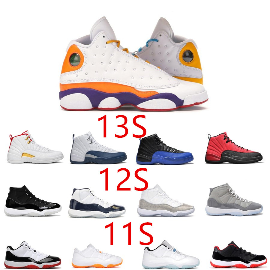 

Mens 2022 Basketball Shoes Women's 12s Utility Grind Reverse Flu Game Twist 11s Legend Blue Low Bright Orange 13s Red Flint Black Cat Obsidian Men's Sneakers, Pay for box