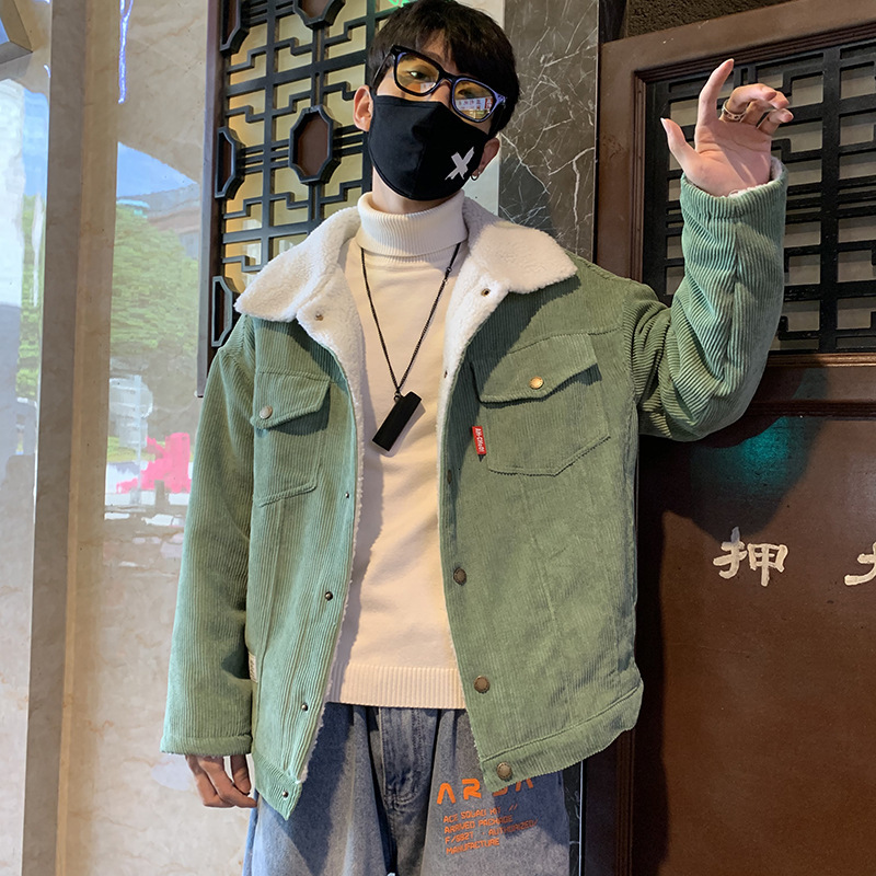 

men's jackets winter coat, warm velvet jacket, thick, large size, hip hop fashion y3mf, Black;brown
