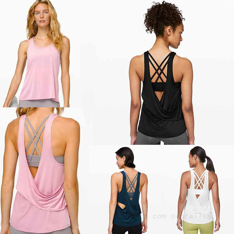 

Lulu Yoga Women Sleeveless T Shirt Quick Drying Sportswear Tee Fashion Lu Clothes Vest Align Top Shirts Lightweight Breathable Running Fitness Outfit, I need see other product