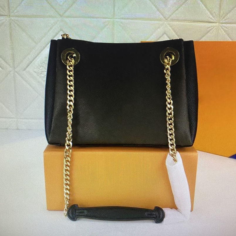 

M43776 women SURENE BB shoulder bag classic casual metal chain hole fashion lady leather messenger purse luxurys designer chains handbags M43777 M43775, Black