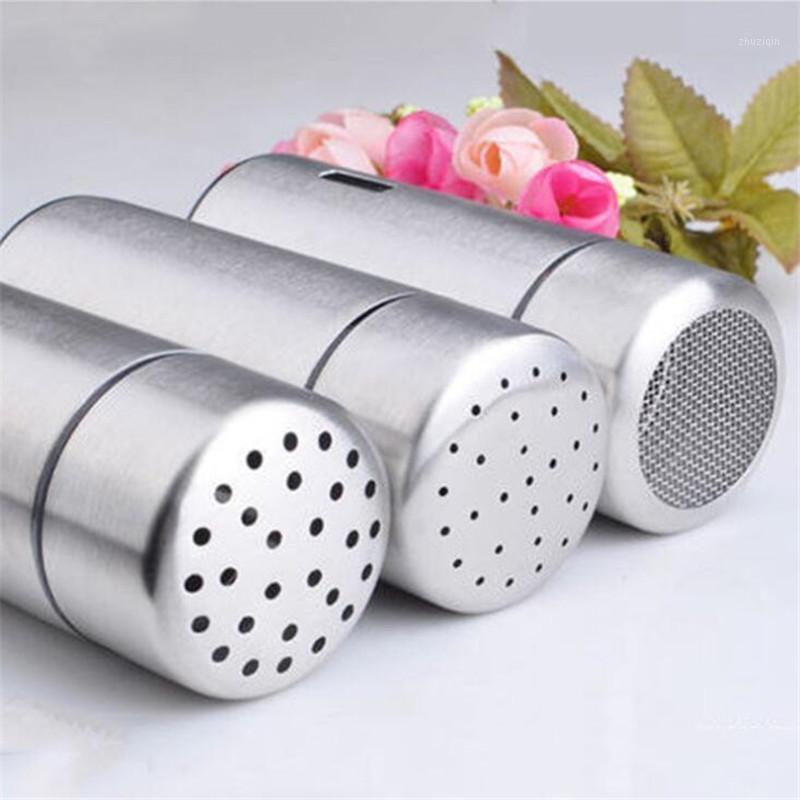 

Storage Bottles & Jars Multi-purpose Stainless Steel Kitchen Gadgets Spice Pepper Shaker Jar Seasoning Can Salt Sugar Bottle