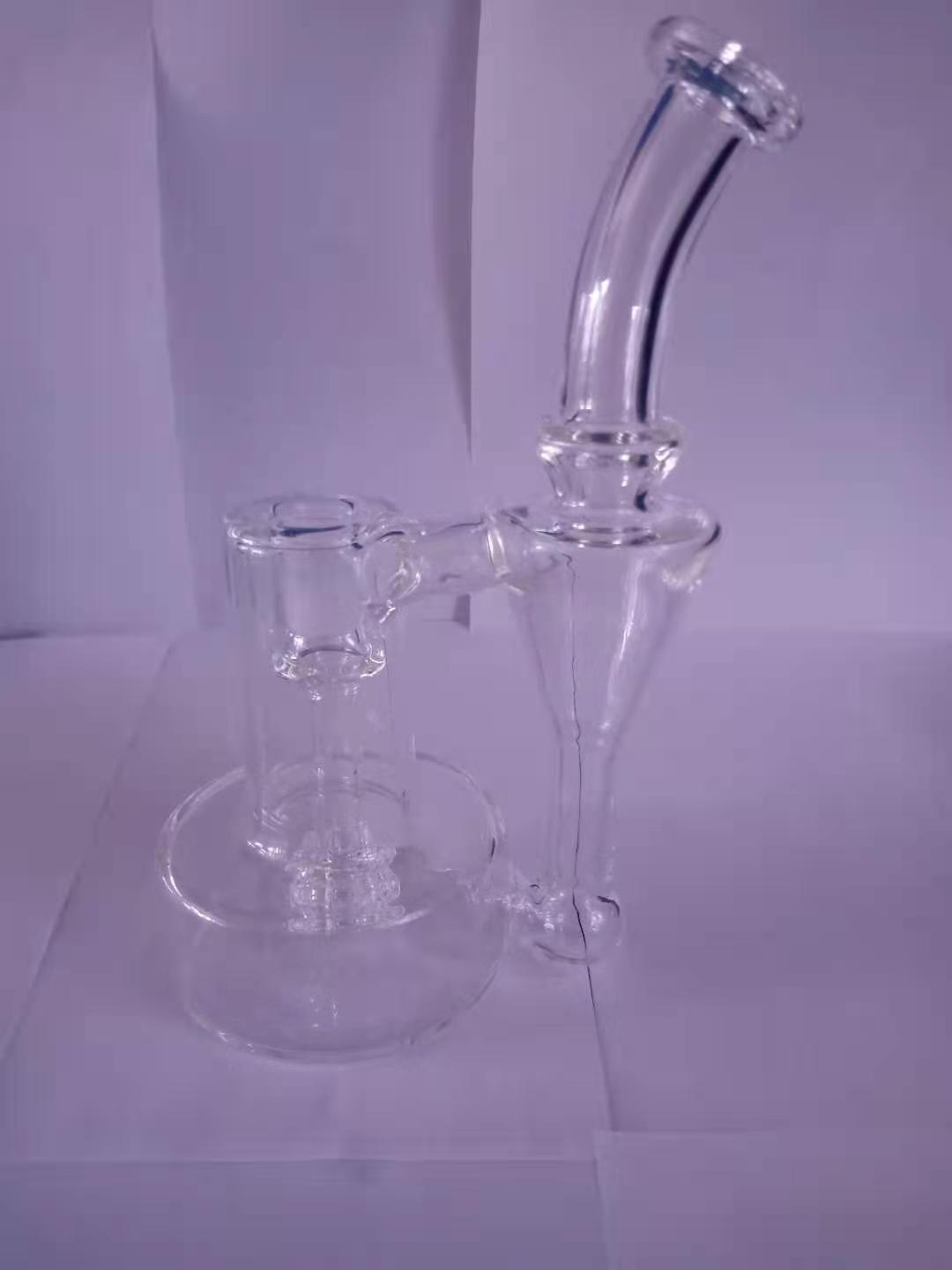 

smoking accessories rbr Glass Bong Heady Water Pipe Recycler Dab Rig Perc Oil Rigs with 14.5mm Bowl Bubbler Cyclone Beaker