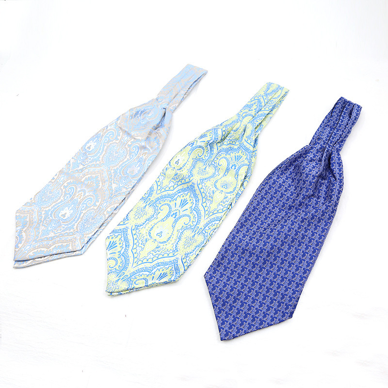 

Cravat Mens Scarf Gentleman Suit Vintage Tie Jacquard British Large Wide Shirt Amazon