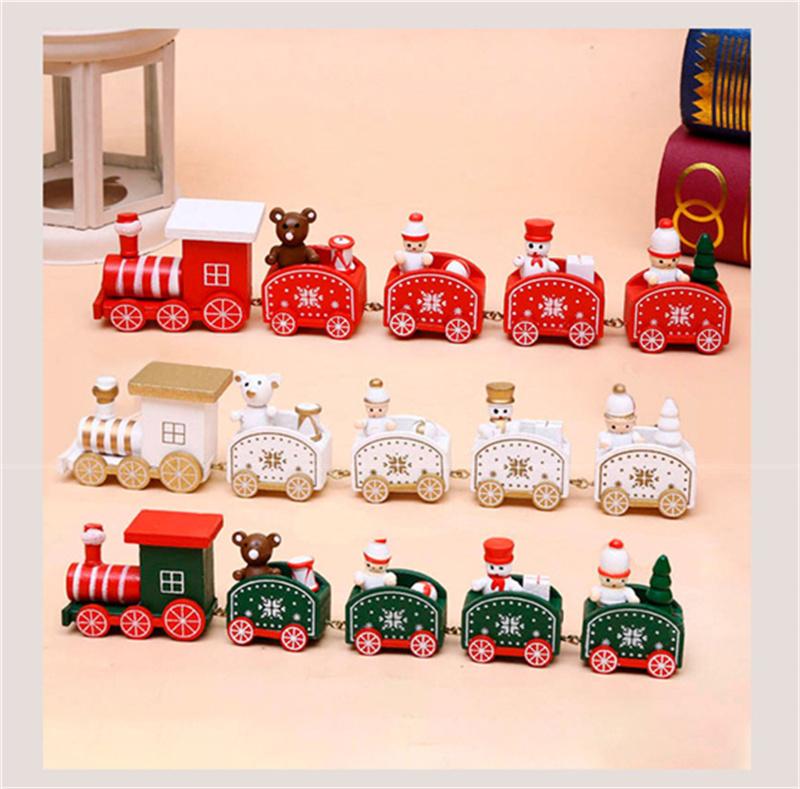 

Christmas Decorations Wooden Train Merry Ornaments For Home Table 2021 Noel Navidad Xmas Gifts Year 2022