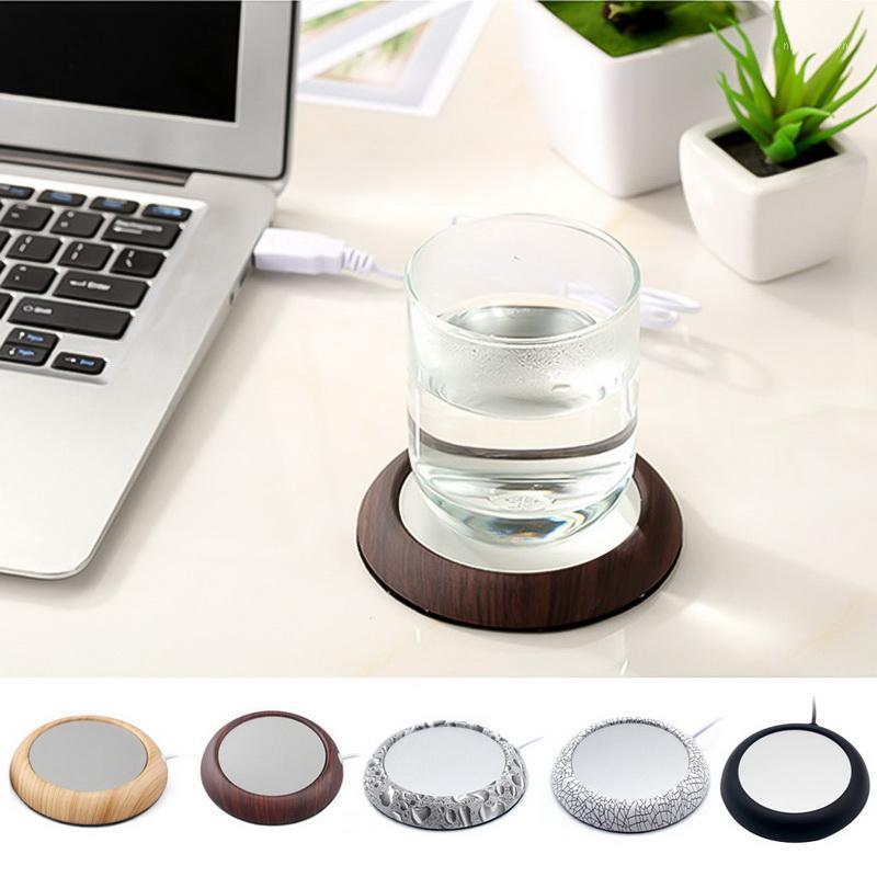 

Table Runner USB Original Wood Grain Cup Warmer Heat Portable Electric Keep Drink Warm Heater Mat Mugs Beverage Mug