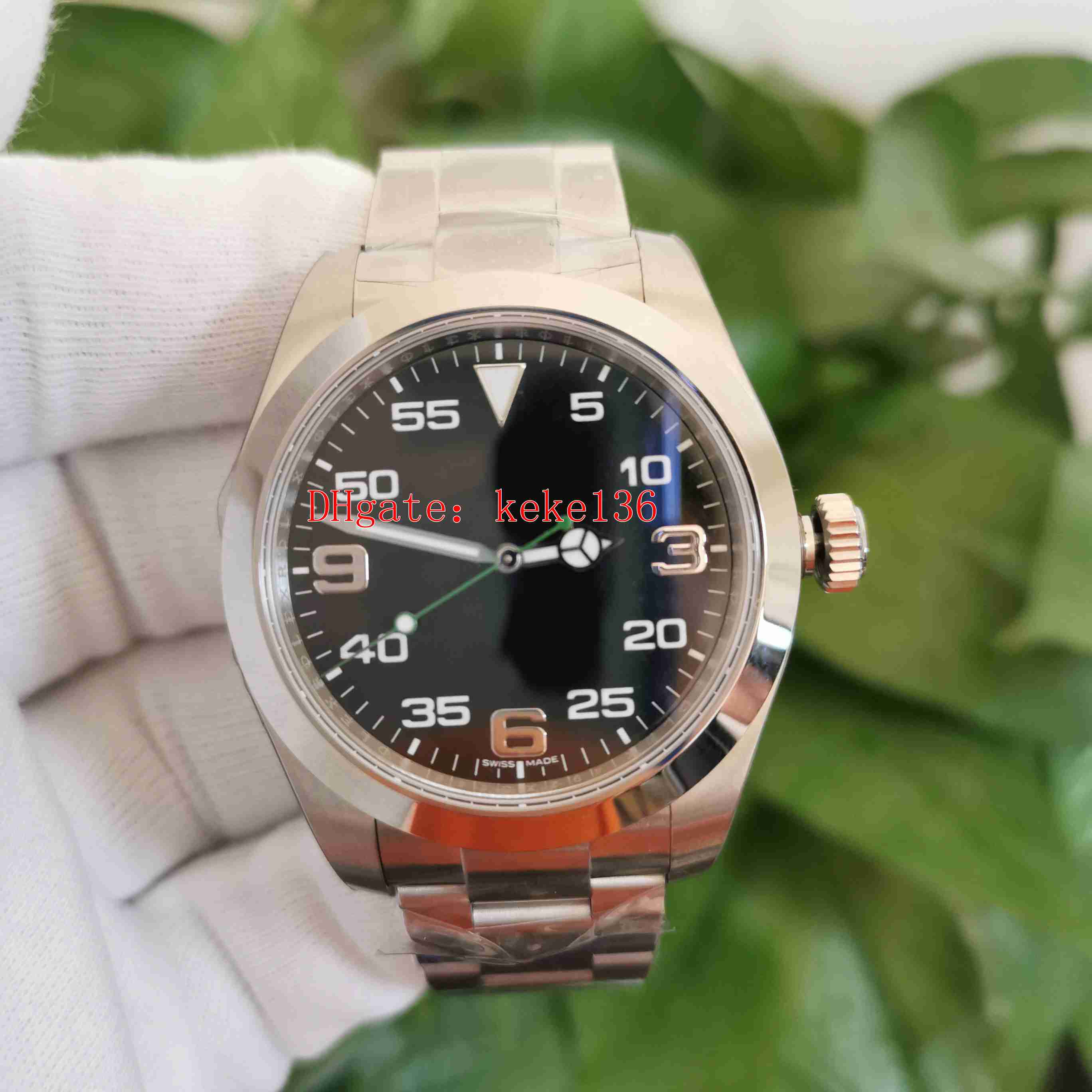 

BP Maker Top Quality Watches 40mm Air-King 116900-0001 116900 Sapphire Stainless Steel Asia CAL.2813 Movement Mechanical Automatic Mens Watch Men's Wristwatches, No box