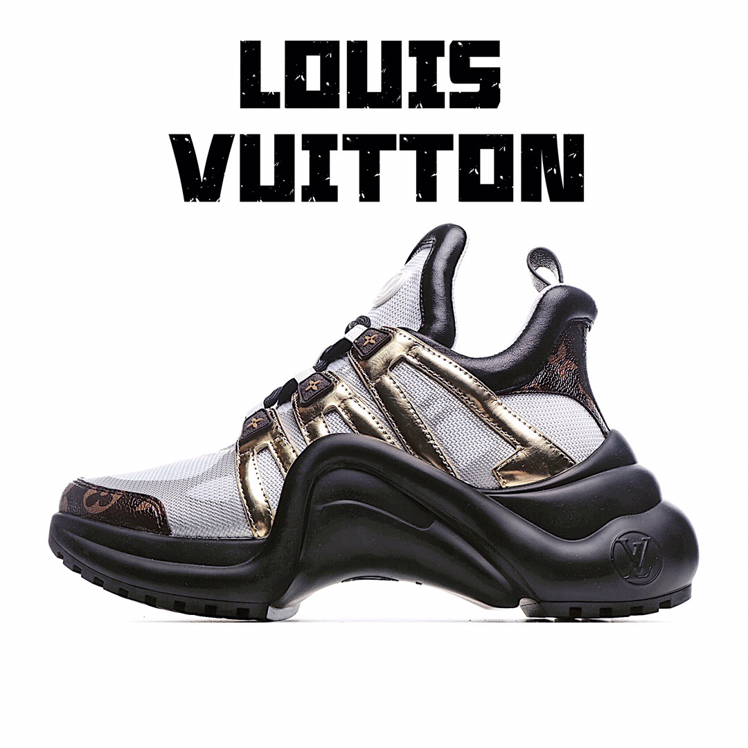 

[Exclusive real shot] Louis Vuitton Archlight Sneakers LV daddy shoes 20ss first color matching vacuum foaming and TPU combination outsole, 11