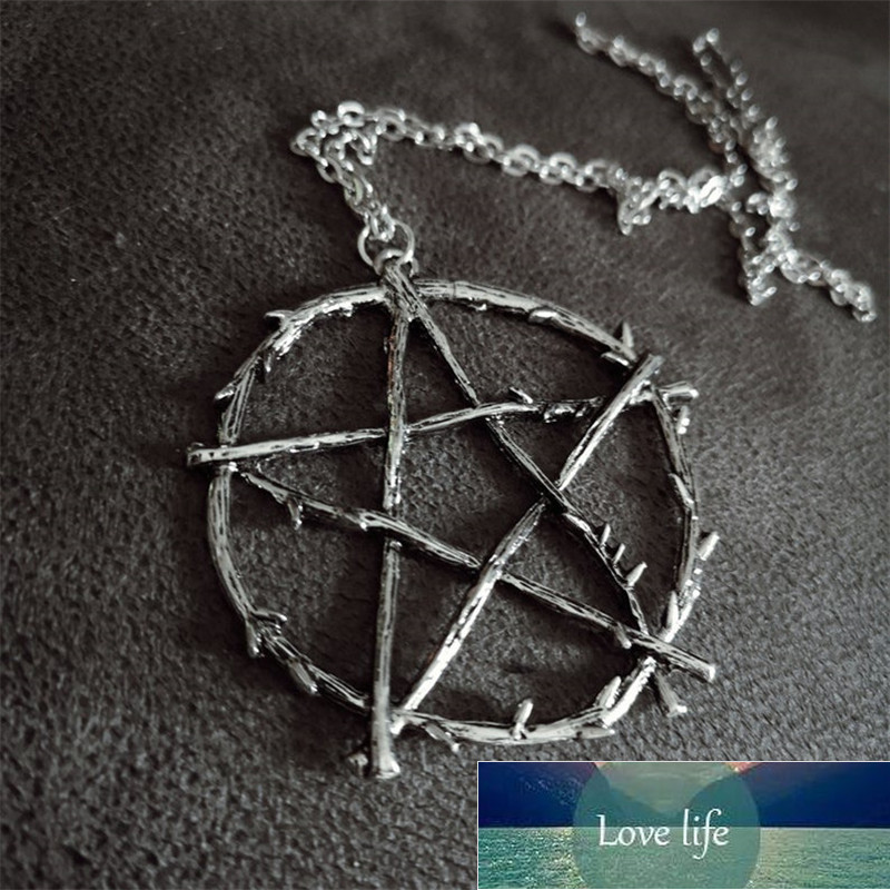 

Gothic Pentagram Wiccan Witch Pendant Necklace Punk Alternative Party Gift For Best Friends New Fashion Jewelry Wholesale Factory price expert design Quality