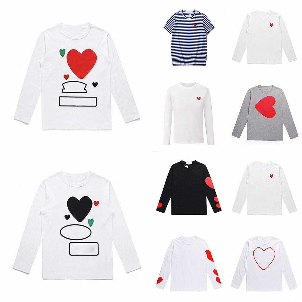 

Play Mens Womens Sweatshirts CDG Hoodies Quality Sweater Loose Women Commes Des Hoodie with Label Fashion Hip Hop Letters Long Sleeve Top Jacket red heart Garcons