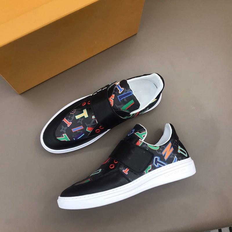 

Autumn taste 2021 men boots, white print graffiti beautiful Velcro openings design decorative casual shoes
