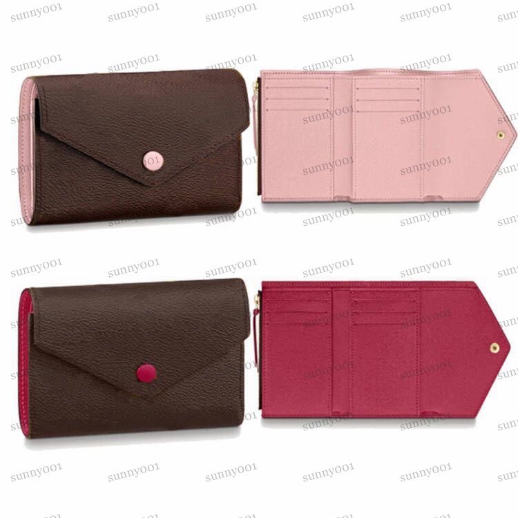 

Wallets Womens Wallet Brown Flower Leather Fold Purses Men Short Long Card Holder Passport Lady Folded Purse Ladies Coin Pouch, Add postage
