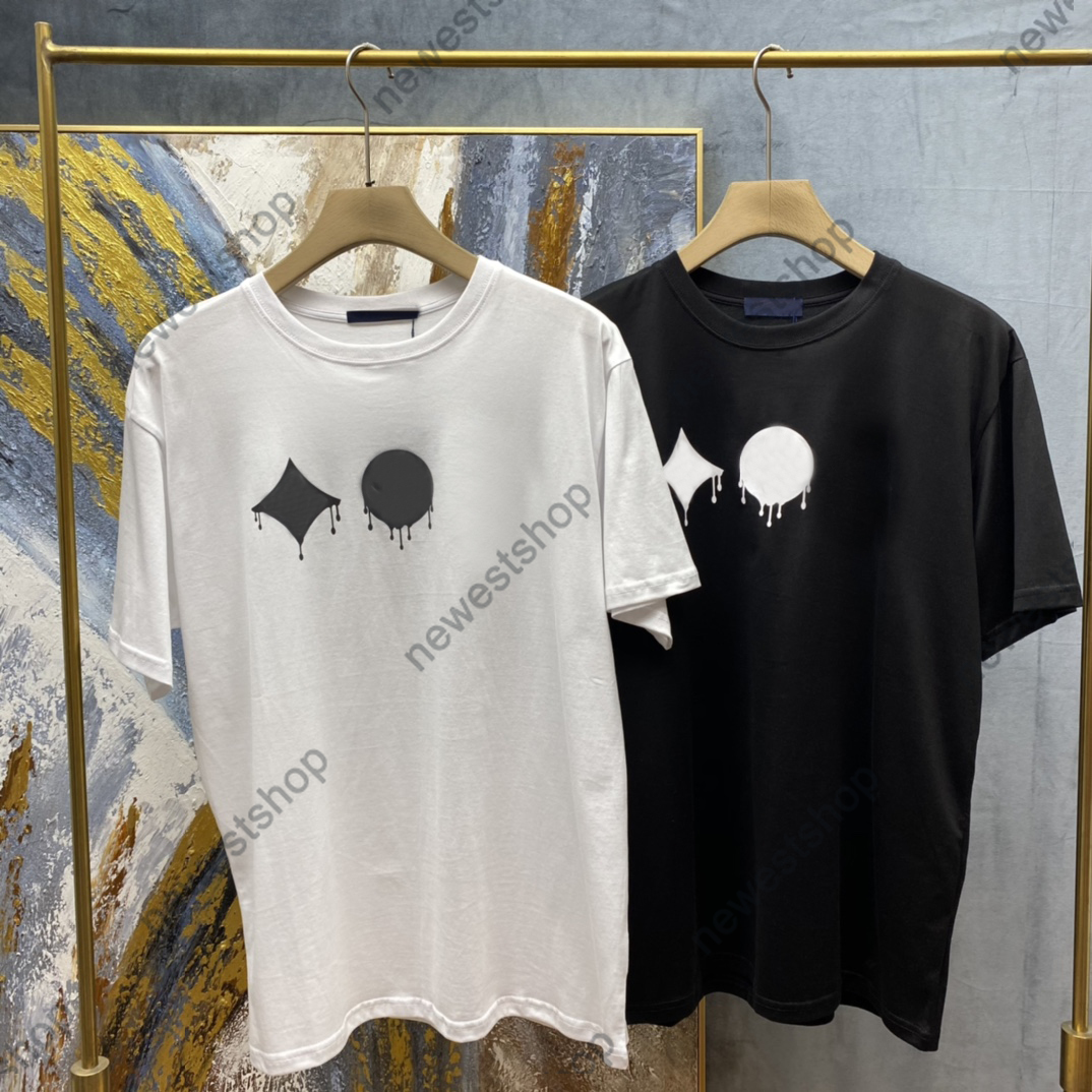 

2021 new fashion designer mens t-shirt luxury summer clothing classic letter print tshirt casual cotton tee top women t shirts, White;black