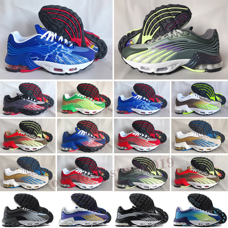 

tn Plus 2 Sports Shoes Men Women Deep Royal Blue Black Reflect Silver Hasta Tuned 3 Triple White Purple Nebula Mens Sneakers, Color 1