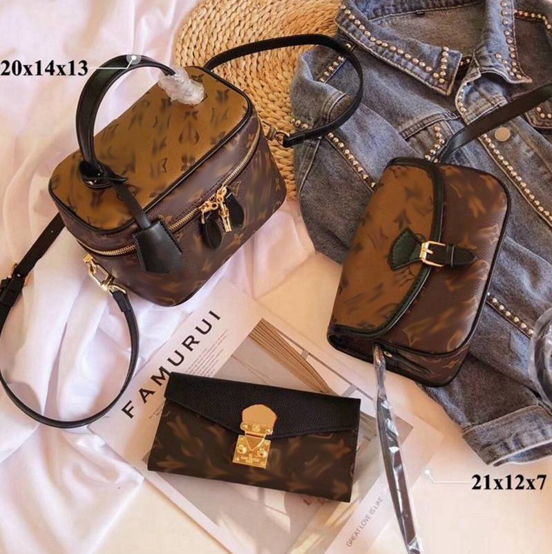 

Top Luxury Shoulder Bags Classic Brand Leather Messenger Bag Fashion Women Handbag Wallet Purse Totes -L1423