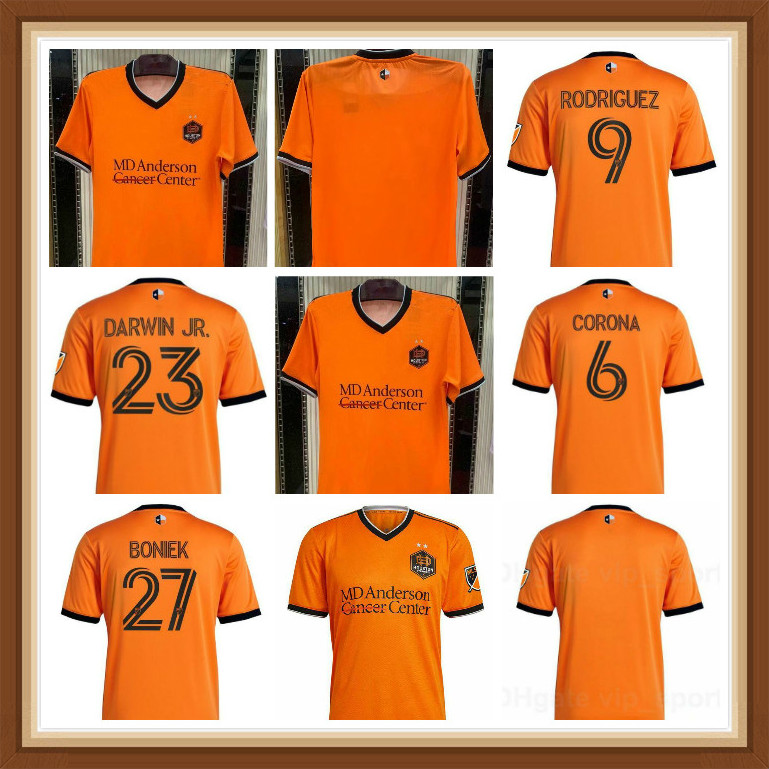 

Houston Dynamo player Soccer Jerseys 21 22 MLS ELIS MANOTAS Uniform Mens RAMIREZ DARWIN JR 2021 Football Shirts, Orange