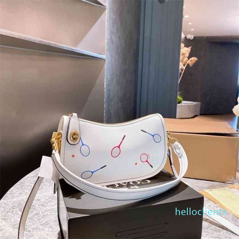 

1:1 2021 women's fashion racket Summer chain retro middle ancient mahjong bag armpit Messenger Bag, Red