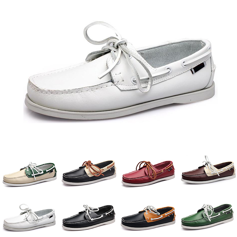 

men casual shoes loafers triple black white green Beige Mahogany taupe mens trainer sneakers Jogging walking one