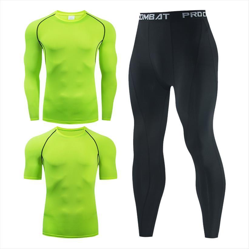 

sportswear compression suits breathable gym men tracksuits clothes man sports joggers training green tracksuit running sets 4xl, Gray