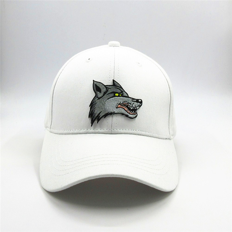

LDSLYJR Cotton Wolf animal embroidery Baseball Cap hip-hop cap Adjustable Snapback Hats for adult and children 301, Navy