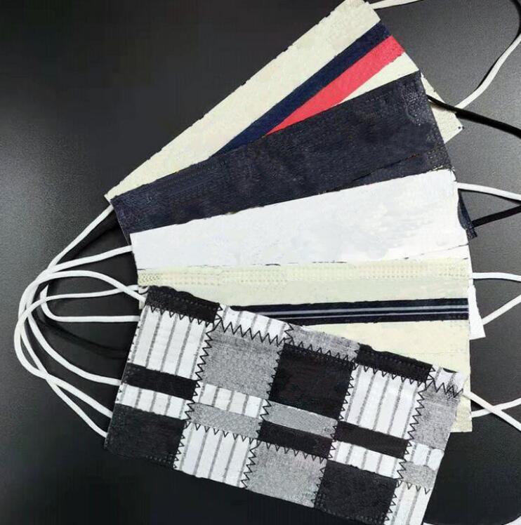 

95%Filtration Efficiency Unisex Adult Gauze Disposable Mask Letters Print Dustproof Prevention of Influenza Mouth Masks Breathable